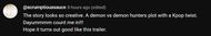 Fan reactions on KPop Demon Hunters trailer (Image via Youtube/@Netflix))